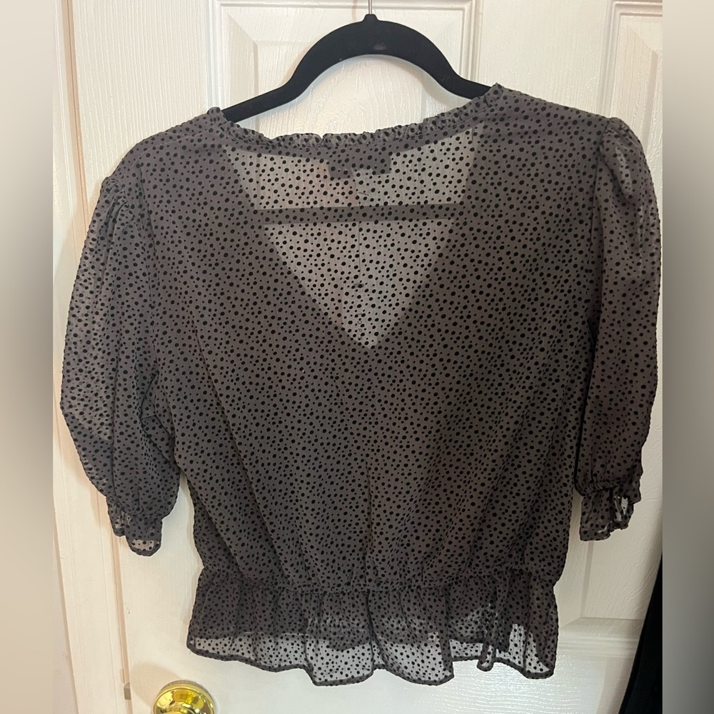 Topshop spotted blouse